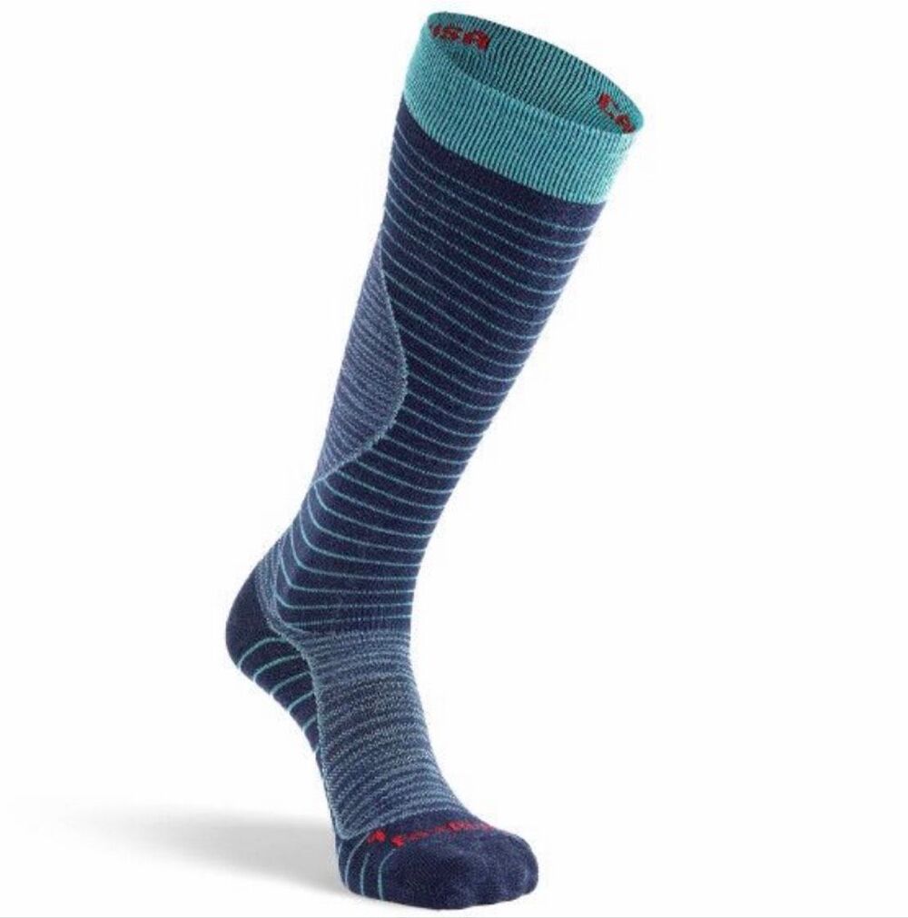 Fox River Lot 2 Womens Merino Wool Silk Snow Ski Socks Blue medium NWT
